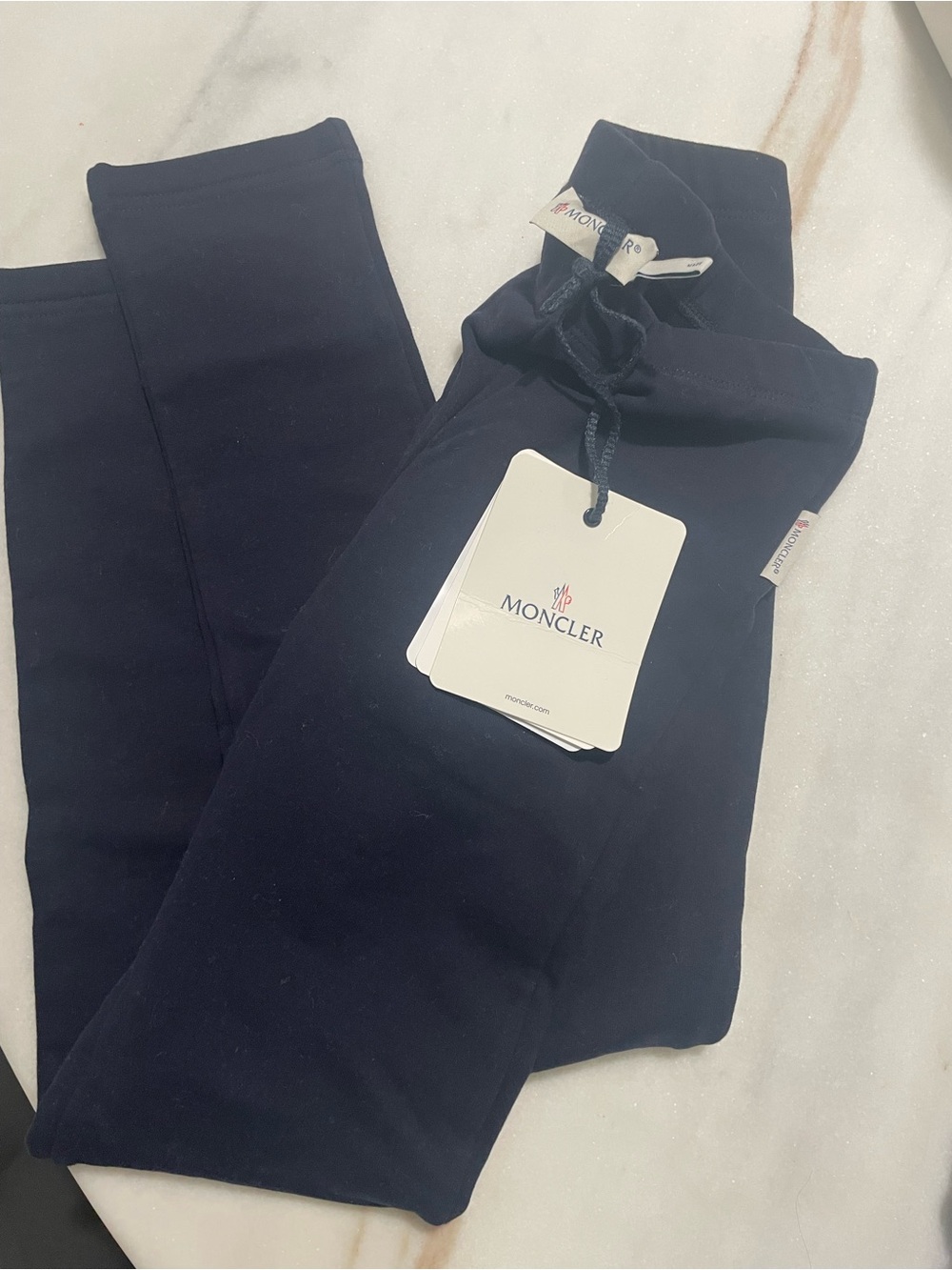 Moncler Navy Fleece Lined Leggings